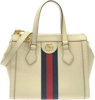Gucci Pre-owned Handbags, female, White, Size: ONE SIZE Pre-owned Ophidia 719882 Dj2Dg Handbag