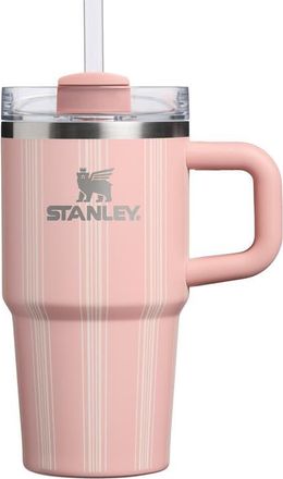 Stanley The Quencher H2.0 Flowstate 20-Ounce Tumbler in Peach Rose Picnic Stripe at Nordstrom