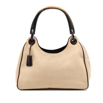 Gucci Tweedehands Canvas Schoudertas