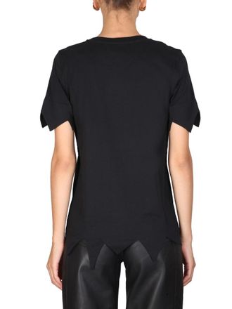 Moschino Flintstones Print Cotton T-Shirt - Black