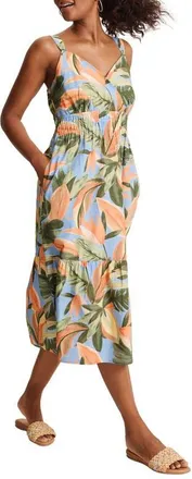 Tommy Bahama Beach Blooms Sleeveless Midi Dress in Grape Pools at Nordstrom, Size X-Large