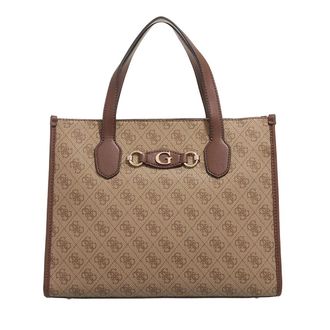 Guess Shopping Bags - Izzy 2 Comp Tote - brown - Shopping Bags for ladies