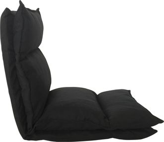 Mobili Rebecca Mobili Rebecca - Rebecca Mobili Sill&oacute;n Meditaci&oacute;n Futon Negra Poli&eacute;ster Plegable 70x56x70