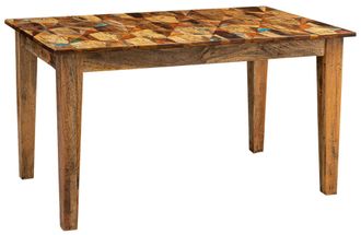 Biscottini International Biscottini - S&oacute;lida Mesa De Comedor Rectangular O Cuadrada Country Shabby Taberna Oficina Fumador Sala De Reuniones