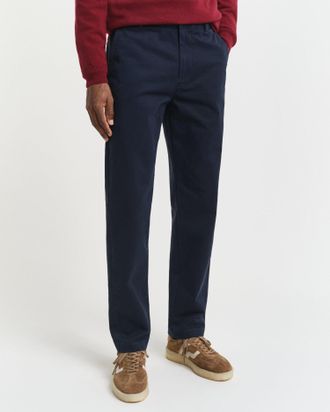 GANT Men Regular Fit Super Comfort Chinos (42/34) EVENING BLUE
