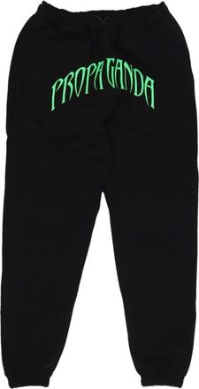 PROPAGANDA Zwarte Driehoek Luipaard Sweat Suit - Heren - Sweatpants - Zwart - XL - Katoen - Broeken