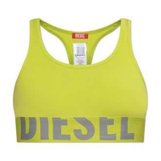 Diesel Sport Bras, female, Yellow, Size: 2XS Bra Ufsb-Cotton-Race-Bralette