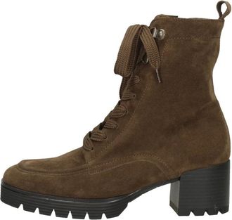 Gabor Veterschoenen Hak - Dames - Laarzen met Hak - Bruin - 36 1/2 EU - Su&egrave;de - Schoenen