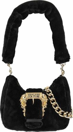 Versace Jeans Couture Faux-fur Schoudertas - Dames - Schoudertassen - Zwart - ONE Size - Tassen