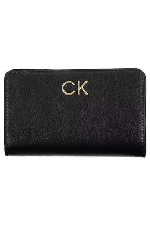 Calvin Klein Womens Ck Monogram Zip Wallet Black - One Size