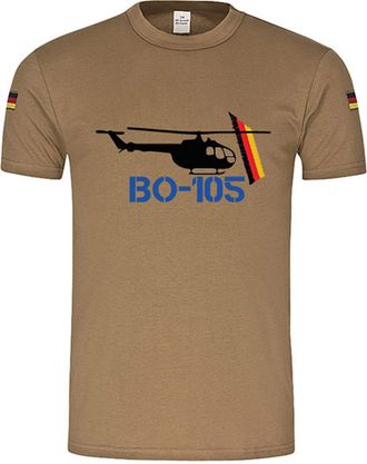 Copytec BW Tropen B&ouml;lkow BO 105 Helicopter Original Tropical Shirt 14895 - Green - Large