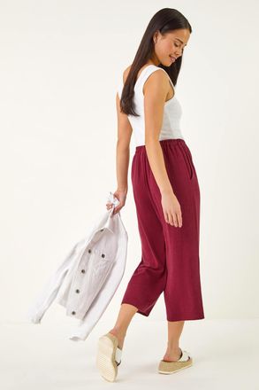 Roman Linen Mix Cropped Trouser