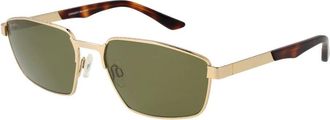 Serengeti Eyewear Accessoires, Heren, Geel, ONE Size, Gouden Heren Zonnebril Groene Lenzen