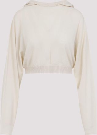 Rick Owens Cropped Hooded Tunic Pullover