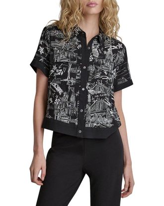 DKNY Dkny Printed Camp Shirt