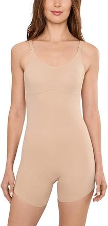 Naomi & Nicole Sidekick Slanted Hem Low Back Bodysuit Womens Jumpsuit & Rompers One Piece Beige : 2XL, Elastane/Nylon