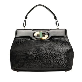 Bulgari Pre-owned Satchel Bag - Dames - Pre-owned - Zwart - Maat: ONE Size Leer