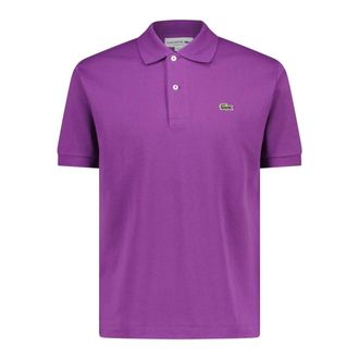 Lacoste Heren, Tops, Paars, Maat: XS Katoen