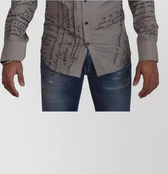Dolce & Gabbana cotton printed slim-fit shirt