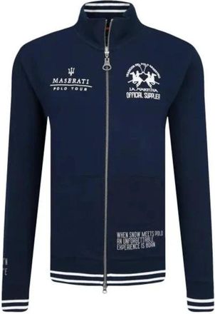 La Martina Heren, Sweatshirts & Hoodies, Blauw, Maat: L