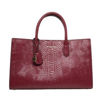 Michael Kors Crocodile-effect Handbag Rosso Aw25