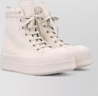 Rick Owens leather mega bumper above-ankle boots