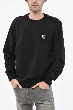 Diesel Crew Neck Brushed Cotton Sweatshirt with Logo Patch size Xl