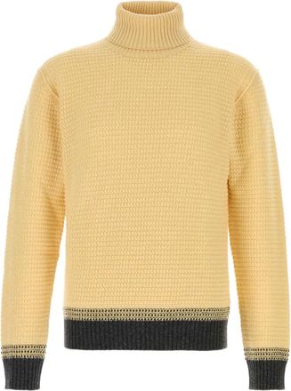 Ermenegildo Zegna Maglione in cashmere a collo alto - Giallo