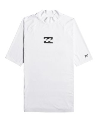 Billabong Rash Guard BILLABONG Waves All Day, Herren, Gr. XXL, weiss (wei&szlig;), Obermaterial:85% Microfaser, 15% Elasthan;, Shirts Rash Guard