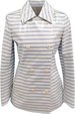 Max Mara Max Mara Sfilata Striped Double Breasted Coat Size XS