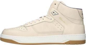 Santoni Sneak-Air Sneaker - Heren - Sneakers - Beige - 45 EU - Leer - Schoenen