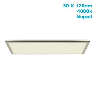 Fabrilamp Fabrilamp - Panel Superf. 72w 4000k Tivoli Niquel 2,5x30x120cm 6120 Lm