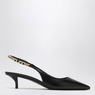 Gucci D&eacute;collet&eacute; Signorina nero in pelle