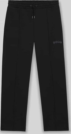 HUGO BOSS Relaxed Fit Sweatpants aus Baumwoll-Mix Modell DASINOLO in Black, Größe XXL