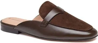 Johnston & Murphy Isabel Penny Mule in Chocolate Suede at Nordstrom, Size 9.5
