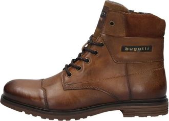 Bugatti Vittore Enkellaarsjes - Heren - Veterlaarzen - Bruin - 43 EU - Leer - Schoenen