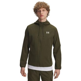 Under Armour Mens Vibe Woven Jacket in Green - Size X-Large