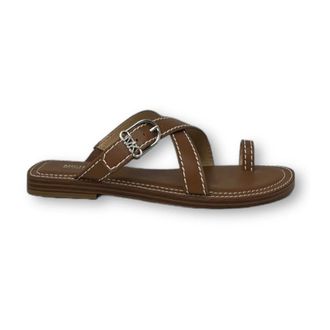 Michael Kors Flip Flops, female, Brown, Size: 5 US Ashton Flat Flip Flops