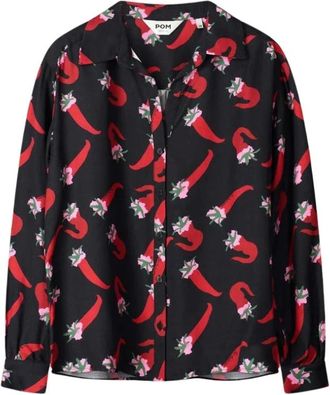 Pom Amsterdam Dames, Blouses & Shirts, Veelkleurig, Maat: L