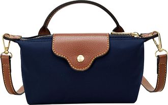 Generic Bag Women - Dumpling Shoulder Purse Organizer, Trendy Small Handbag Hand Carried Nylon, Simple Flap Fashionable Sling Bag for Women, Casual Everyday S