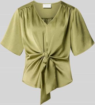 Neo Noir Neo Noir Regular Fit Bluse mit Raffungen Modell Casadia in Gruen, Gr&ouml;&szlig;e 34