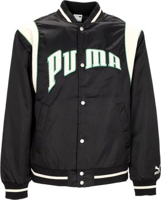 Puma Varsity Jacket Fanbase College Zwart - Heren - Bomber jackets - Zwart - L - Polyester - Jassen