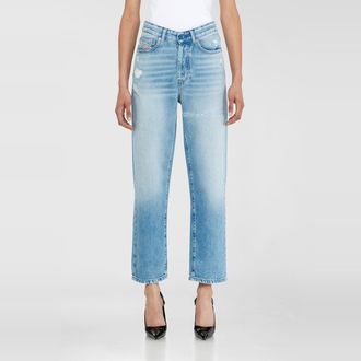 Diesel Regular Jeans High Waist 1981 D-Went, Light blue, Button fly