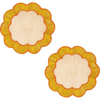 Coro Cora Breezy Placemat - Set of 2 in Yellow/orange at Nordstrom