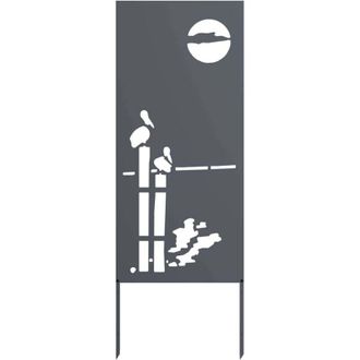 vidaXL Pantalla De Privacidad Para Jard&iacute;n Calado Antracita 50 X 140 Cm Vidaxl