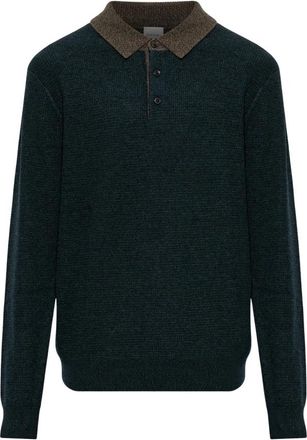 Paul Smith Wol trui met ronde hals - Heren - Polos - Groen - L - Wol - Tops