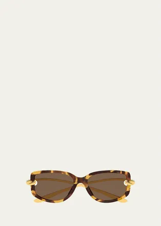 Bottega Veneta 59MM Knot Rectangular Sunglasses