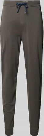 Christian Berg Lounge-Hose mit elastischem Bund und Eingrifftaschen in Oliv, Gr&ouml;&szlig;e XXL