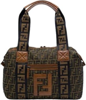 Fendi Pre-owned Canvas Tote Bag - Dames - Vintage Handtas - Bruin - ONE Size - Vintage