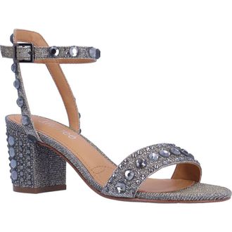 J. Rene&eacute; Evelina Ankle Strap Sandal in Pewter at Nordstrom Rack, Size 7.5